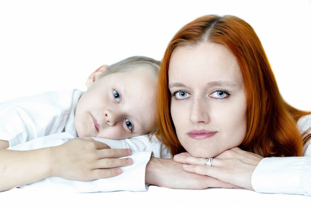 Mother and child ready to talk about the causes of pain