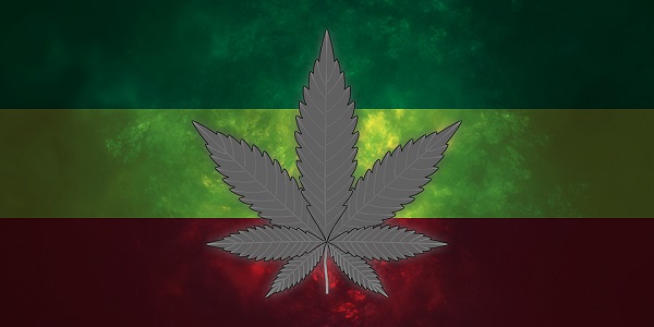 An image of a cannabis leaf which might help with pain but will also get you high.